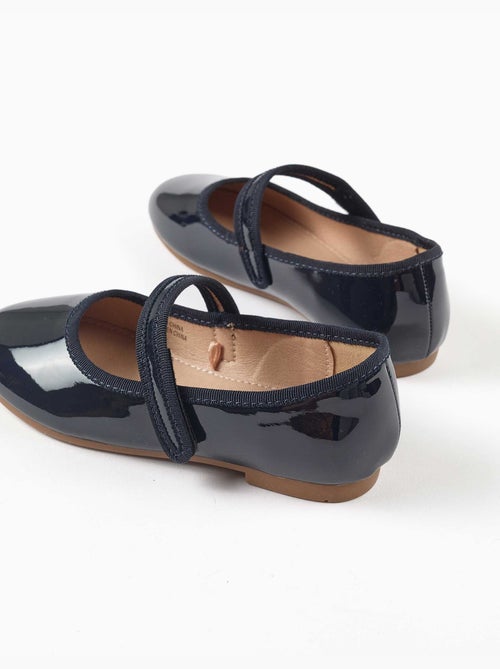 Scarpe Mary Jane verniciate con chiusura a strappo - Kiabi