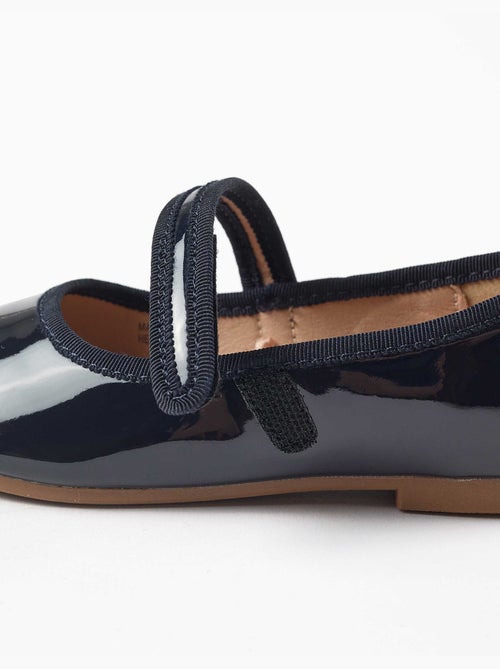 Scarpe Mary Jane verniciate con chiusura a strappo - Kiabi