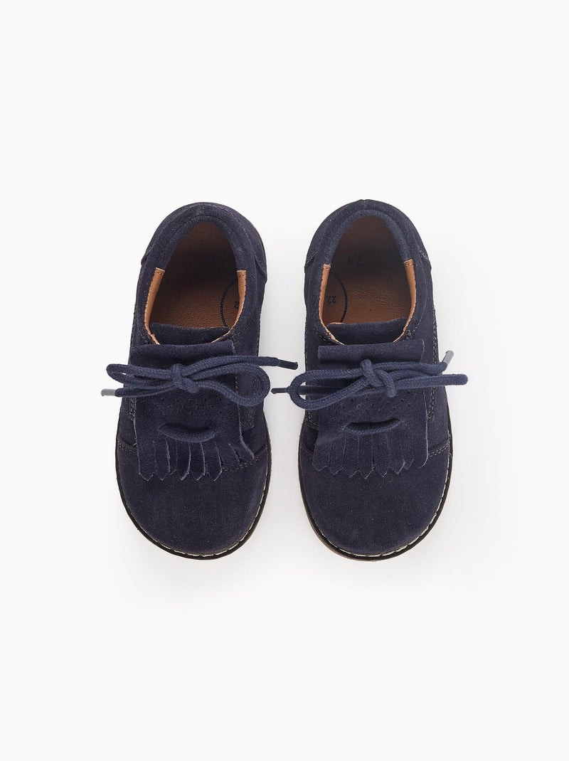 Scarpe per bambini in camoscio Blu scuro - Kiabi