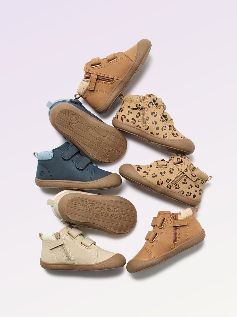 Scarpe per la motricità 3 'Primi passi' - Kitchoun Marrone - Kiabi