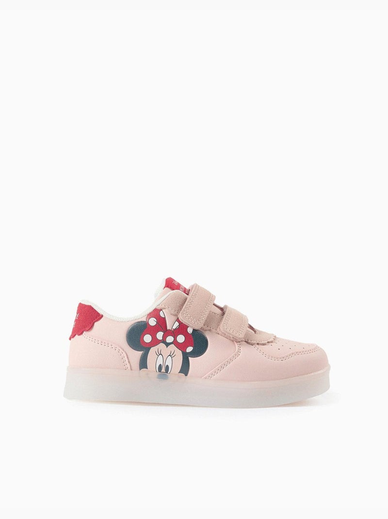 Scarpe sportive combinate con luci con minnie Rosa chiaro - Kiabi