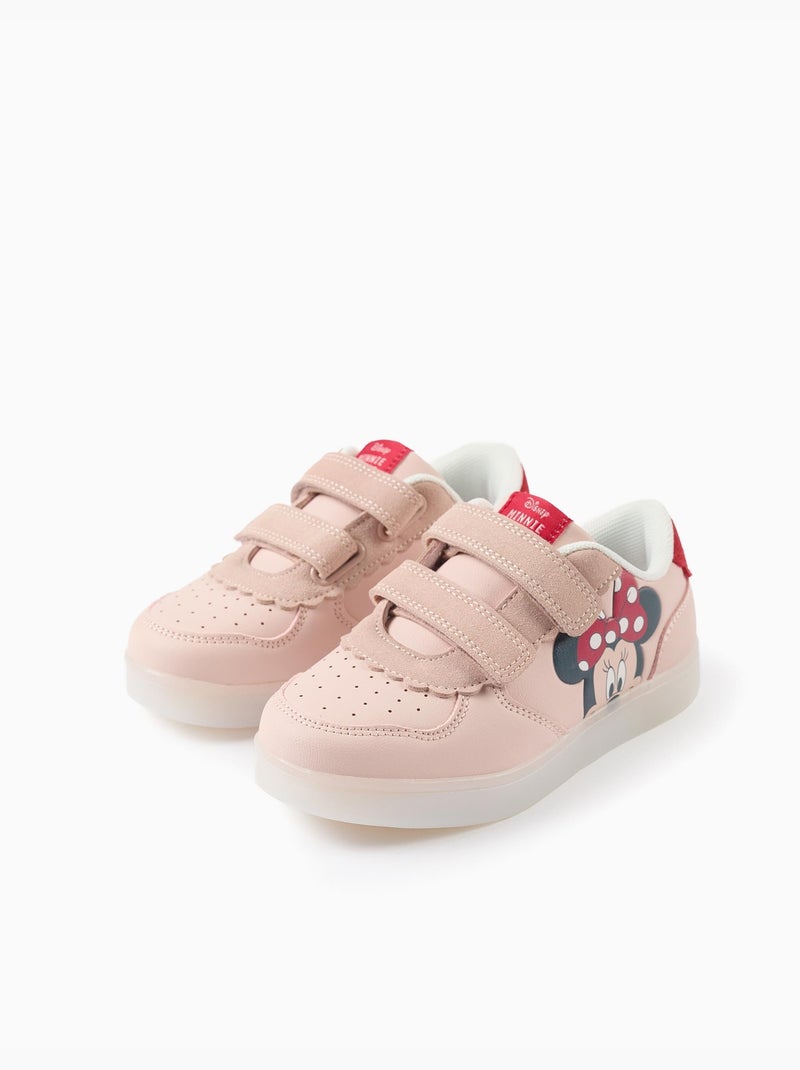 Scarpe sportive combinate con luci con minnie Rosa chiaro - Kiabi
