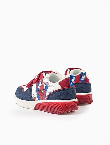 Scarpe sportive combinate con luci con spider-man
