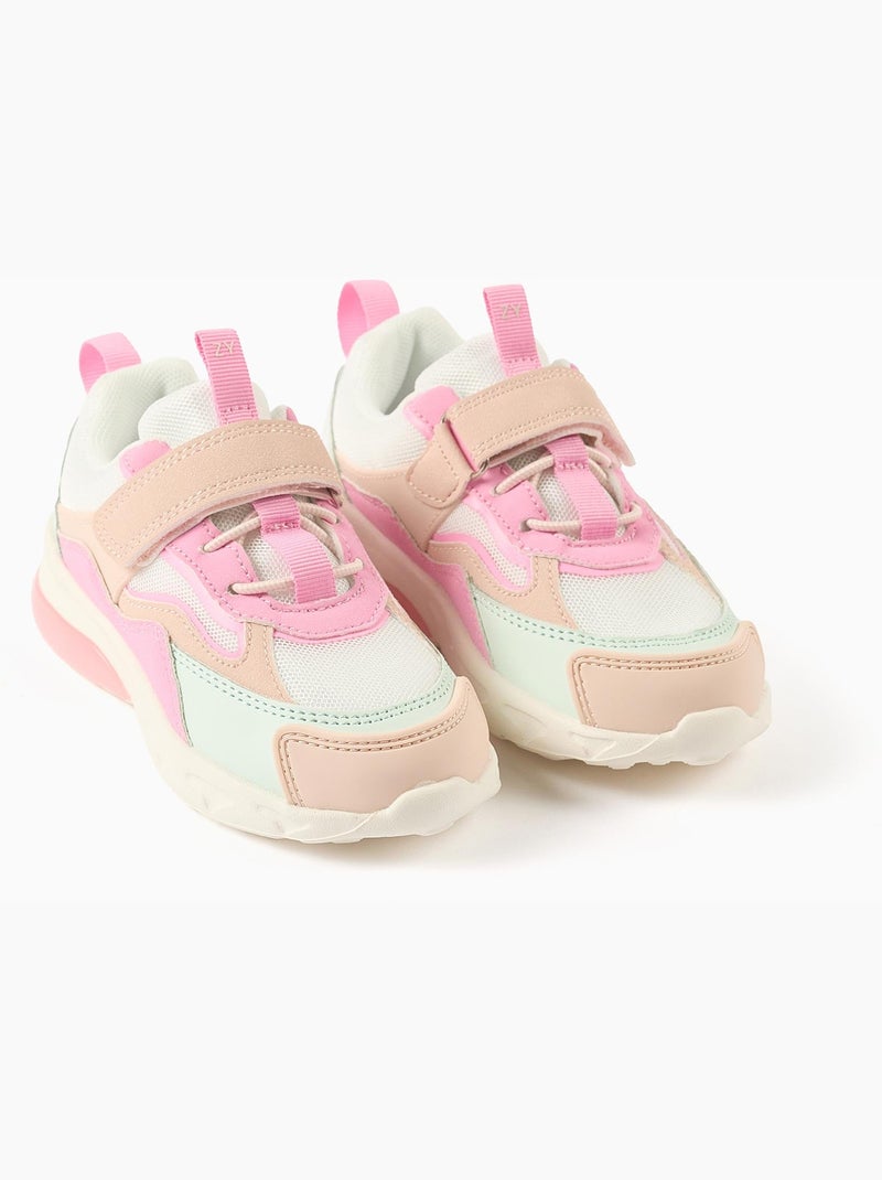 Scarpe sportive combinate con luci superlight runner Rosa - Kiabi