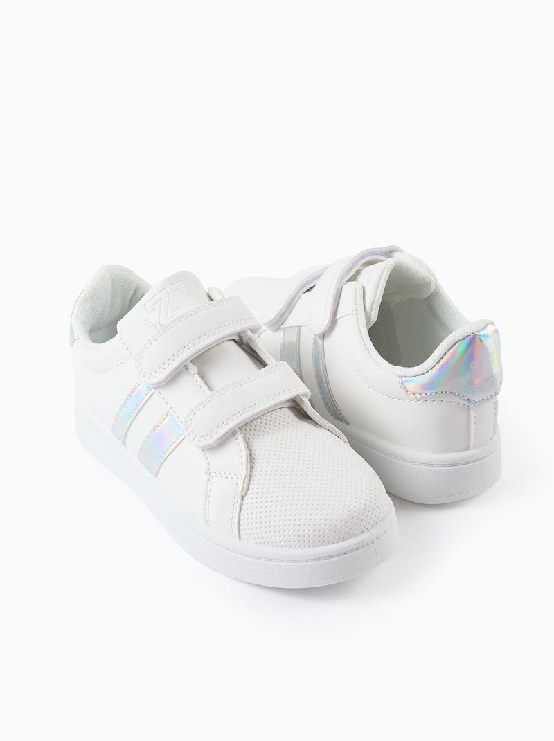 Scarpe sportive con dettagli iridescenti Bianco - Kiabi