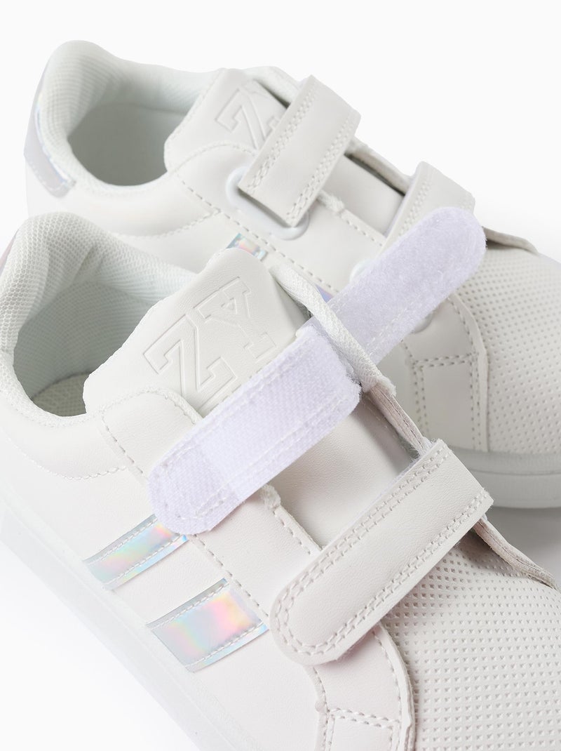 Scarpe sportive con dettagli iridescenti Bianco - Kiabi