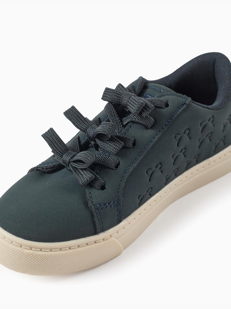 Scarpe sportive con fiocchi in rilievo Blu scuro - Kiabi