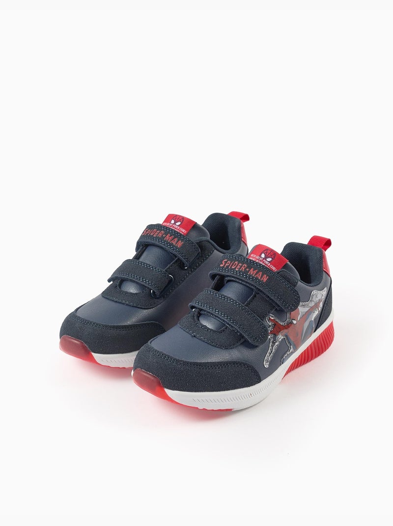 Scarpe sportive con luci e chiusura a strappo 'spiderman' Blu scuro - Kiabi