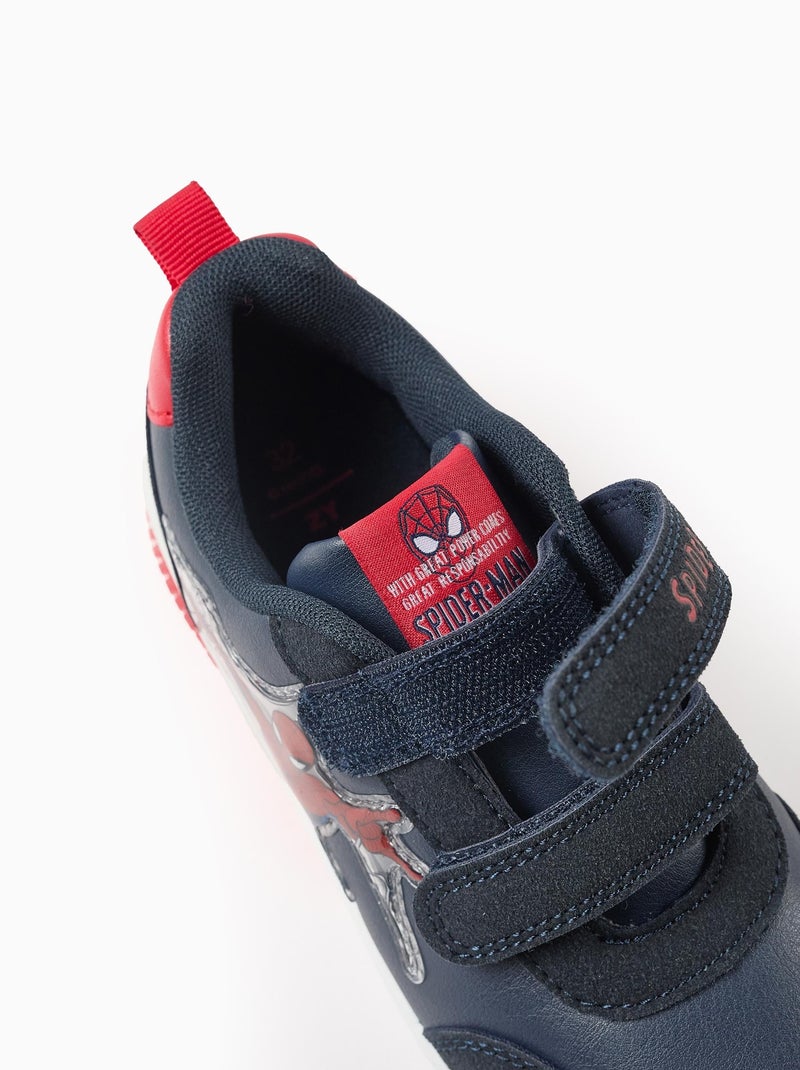 Scarpe sportive con luci e chiusura a strappo 'spiderman' Blu scuro - Kiabi