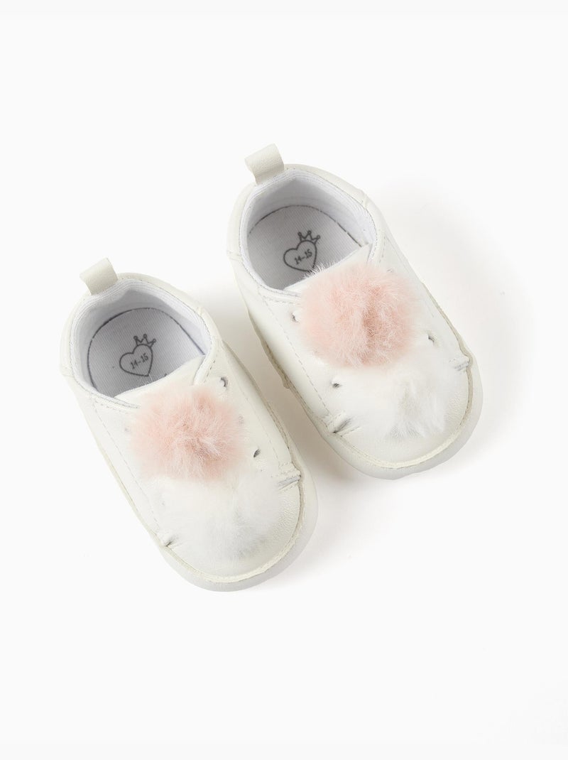 Scarpe sportive con pompon Rosa chiaro - Kiabi