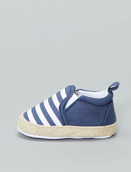 Scarpe stile espadrillas in cotone - BLU - Kiabi - 7.00€