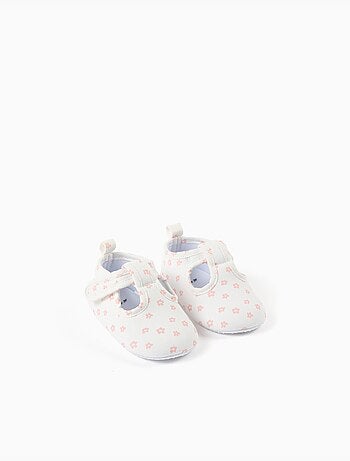 Scarpe t-bar in tela con motivo floreale