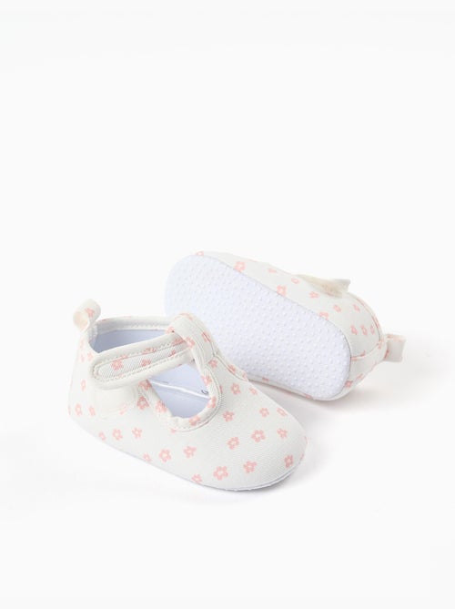 Scarpe t-bar in tela con motivo floreale - Kiabi