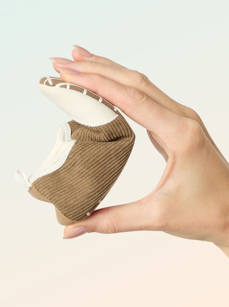 Scarpette a costine con strappi - 'Kitchoun' Kaki - Kiabi