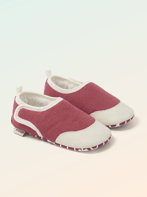 Scarpette a costine con strappi - 'Kitchoun' - Kiabi Scarpette a costine con strappi - 'Kitchoun' - Kiabi
