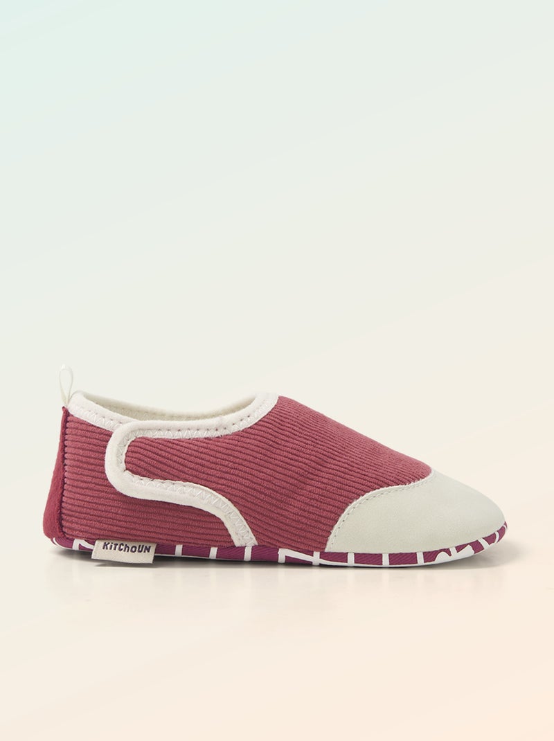 Scarpette a costine con strappi - 'Kitchoun' Rosa - Kiabi