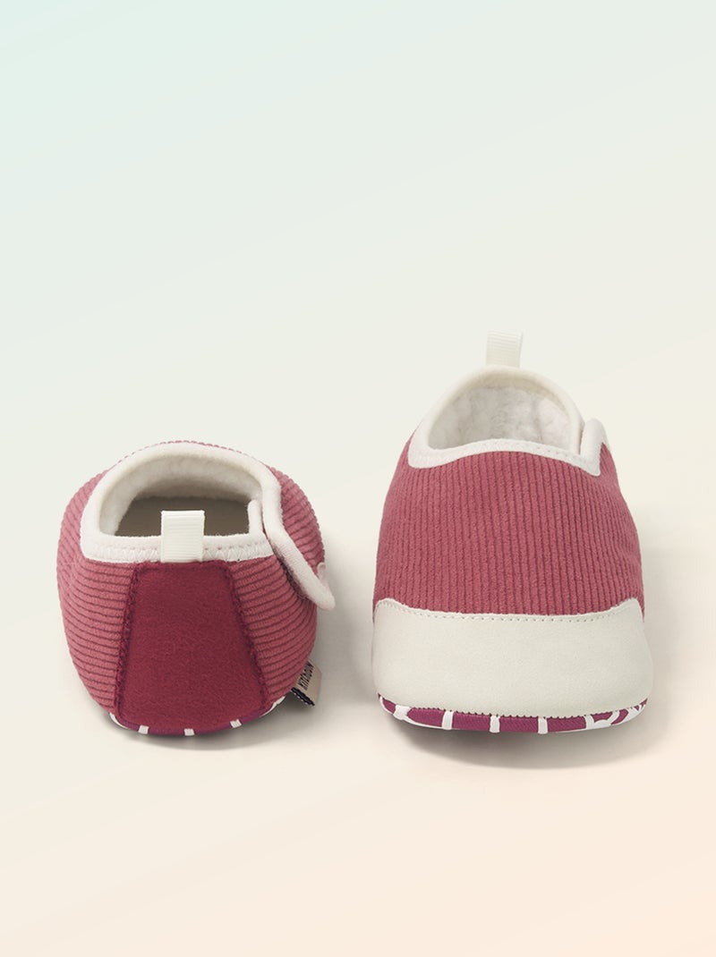 Scarpette a costine con strappi - 'Kitchoun' Rosa - Kiabi