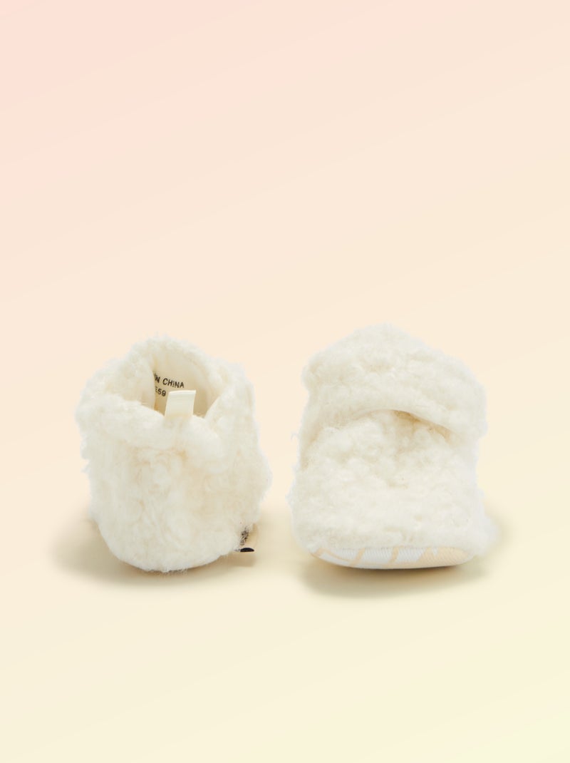 Scarpette alte effetto montone - 'Kitchoun' Beige - Kiabi