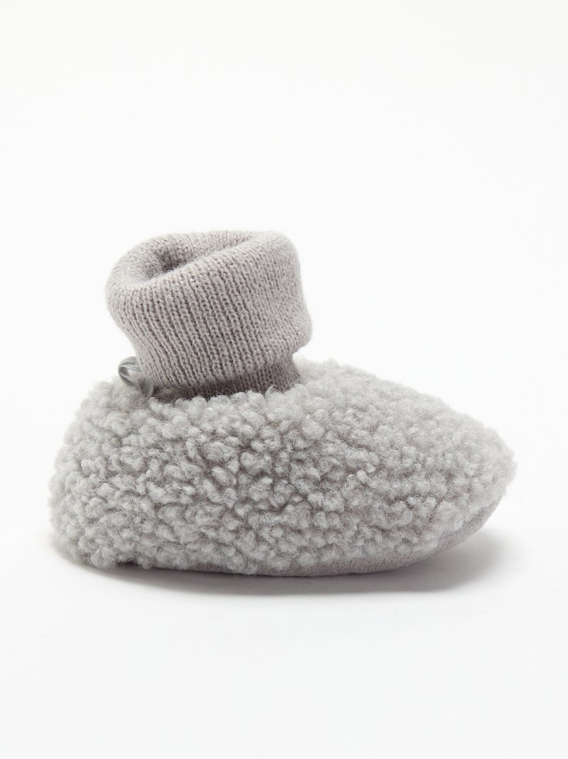 Scarpette foderate Grigio - Kiabi