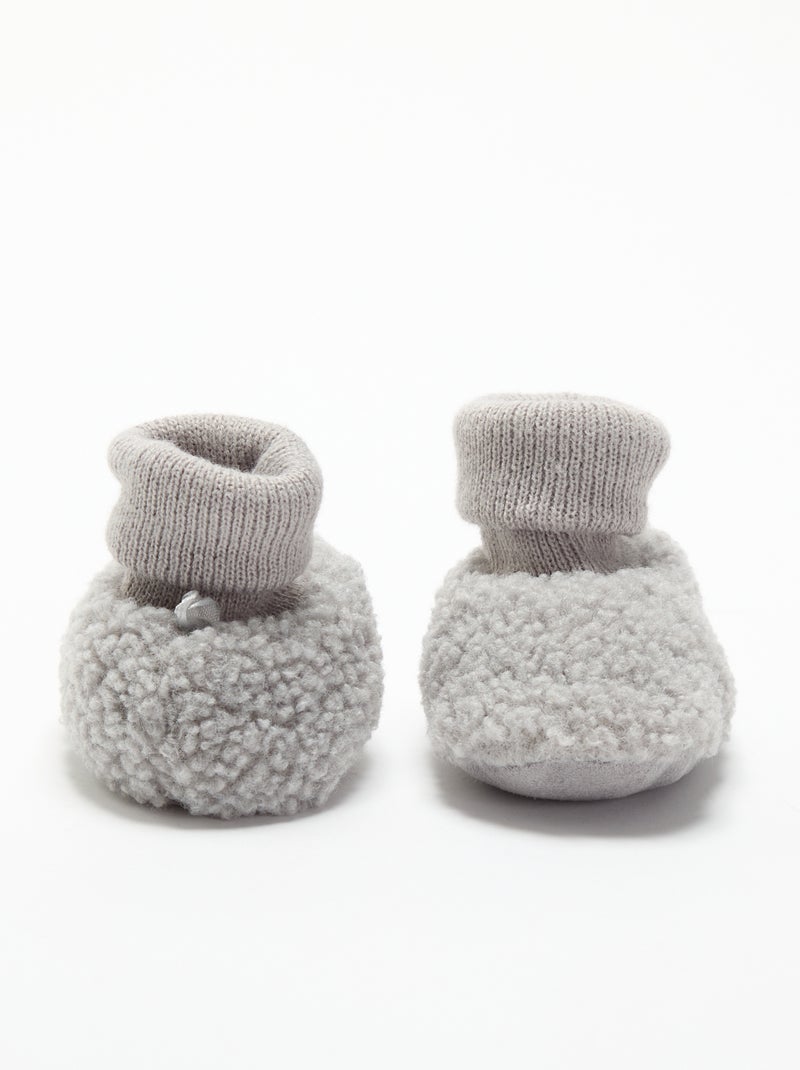 Scarpette foderate Grigio - Kiabi