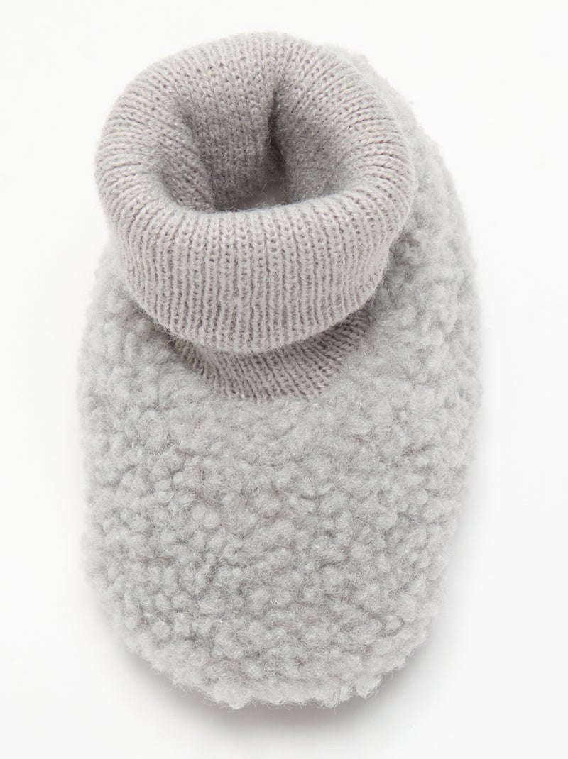 Scarpette foderate Grigio - Kiabi