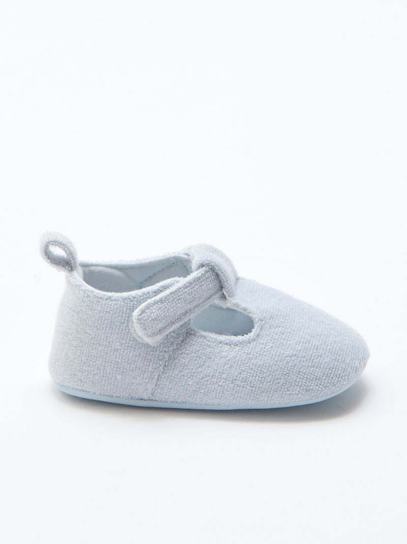 Scarpine ballerine in spugna Blu - Kiabi
