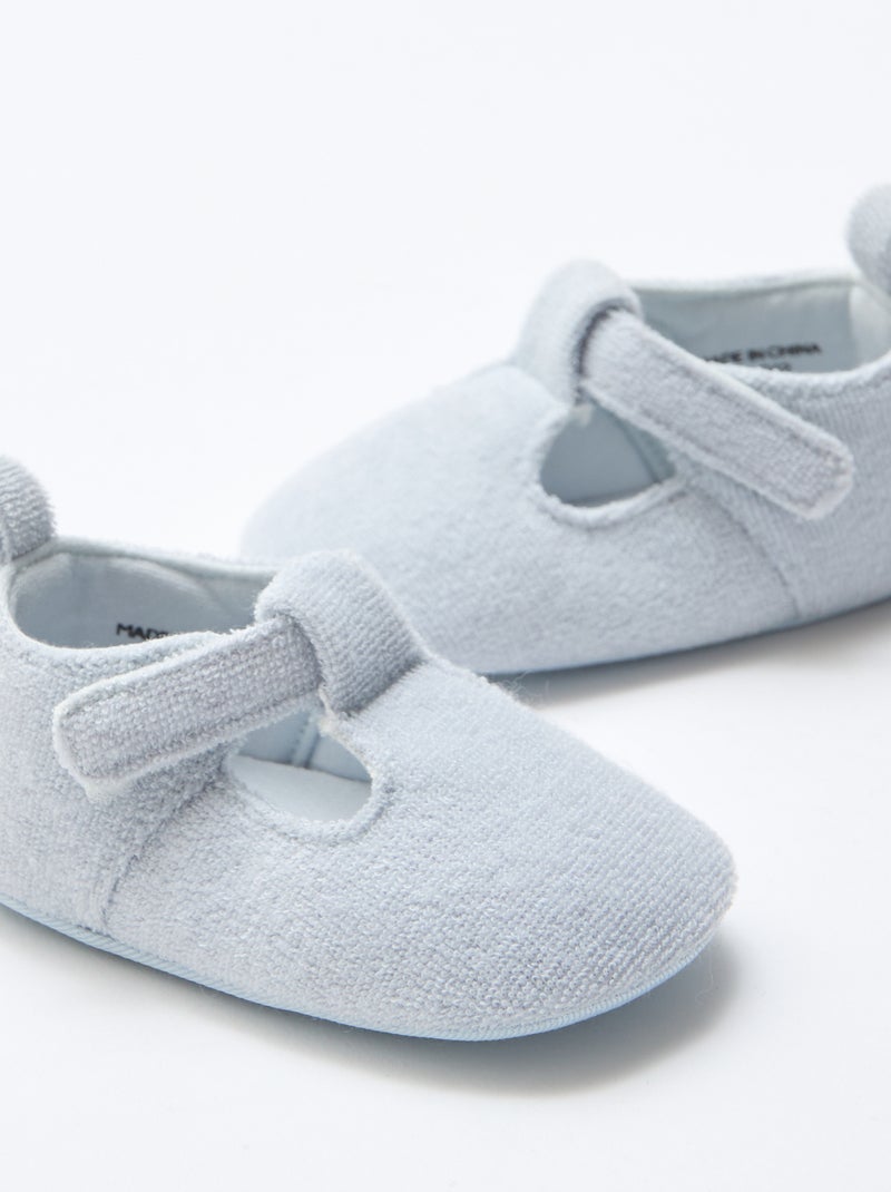 Scarpine ballerine in spugna Blu - Kiabi
