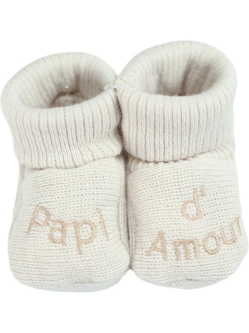 Scarpine bebè con ricamo nonno amore - Kiabi Scarpine bebè con ricamo nonno amore - Kiabi