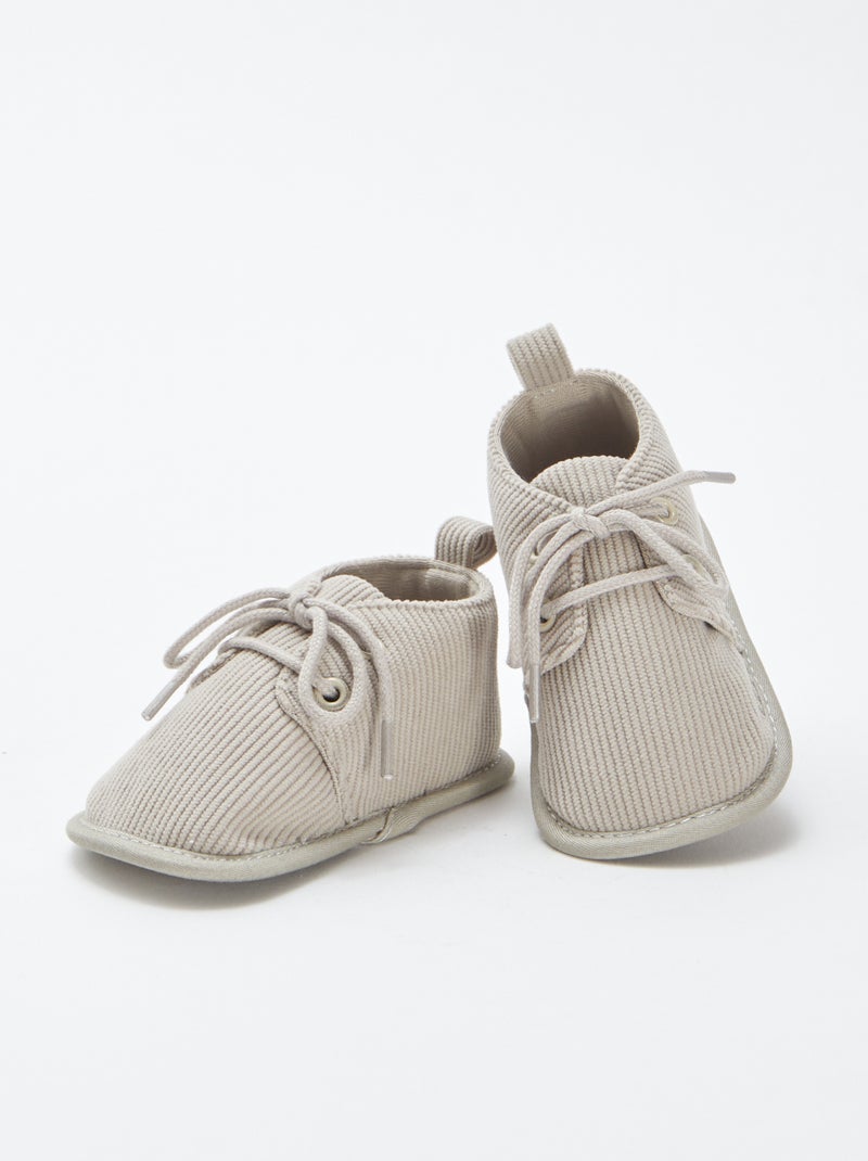 Scarpine con lacci Grigio - Kiabi