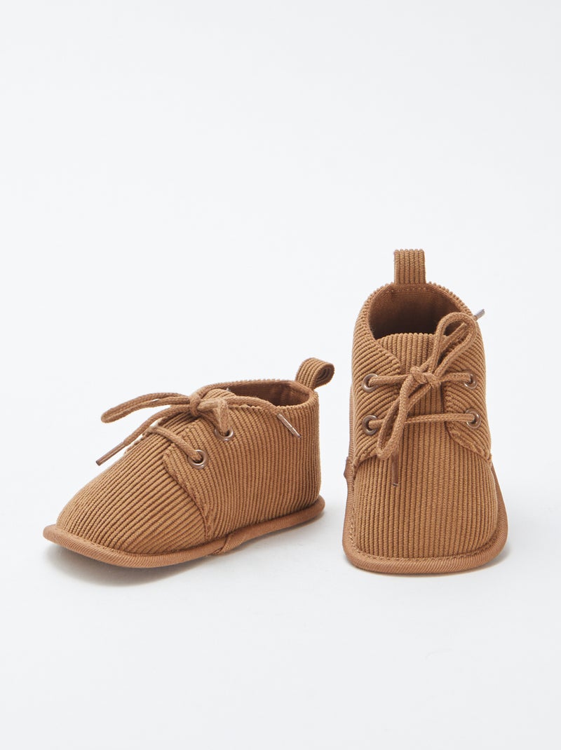 Scarpine con lacci Marrone - Kiabi