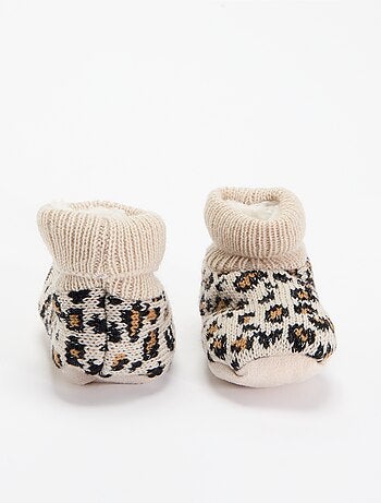 Scarpine imbottite con motivo