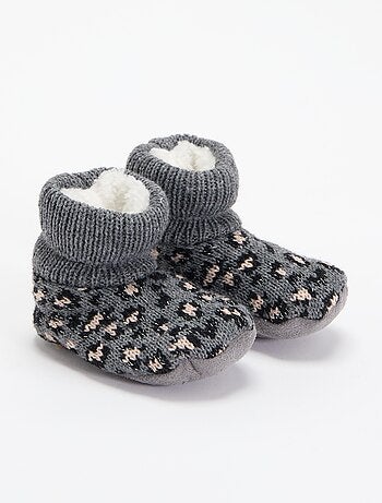 Scarpine imbottite con motivo