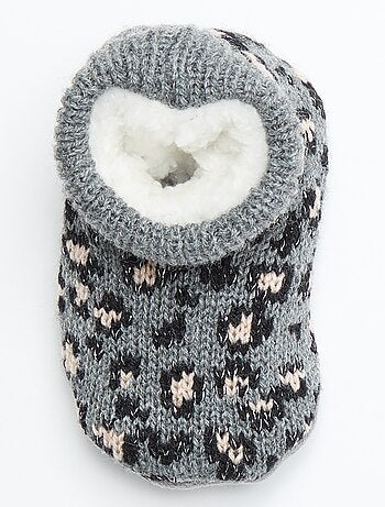 Scarpine imbottite con motivo