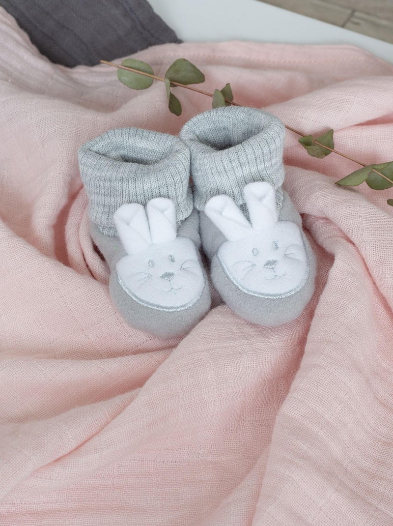 Scarpine neonato - coniglietto Grigio - Kiabi