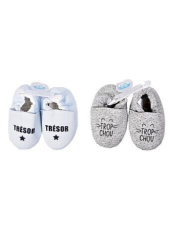 Scarpine neonato Cocooning Fantasia - Confezione da 2