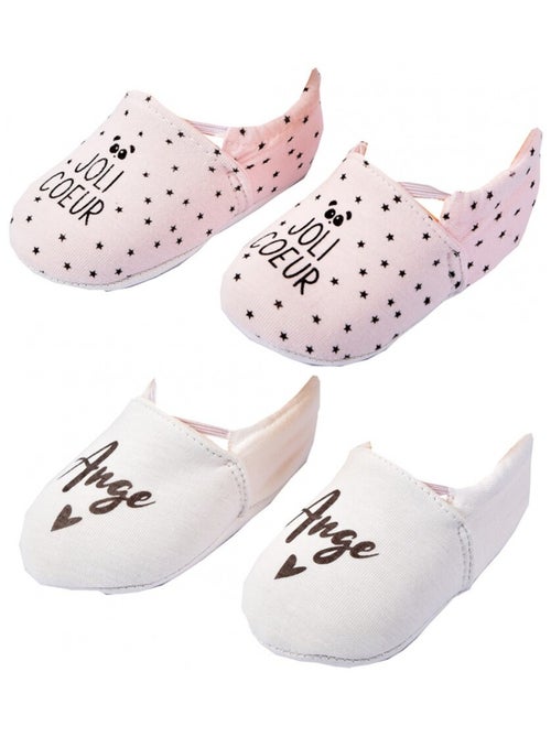 Scarpine neonato Cocooning Fantasia - Confezione da 2 - Kiabi