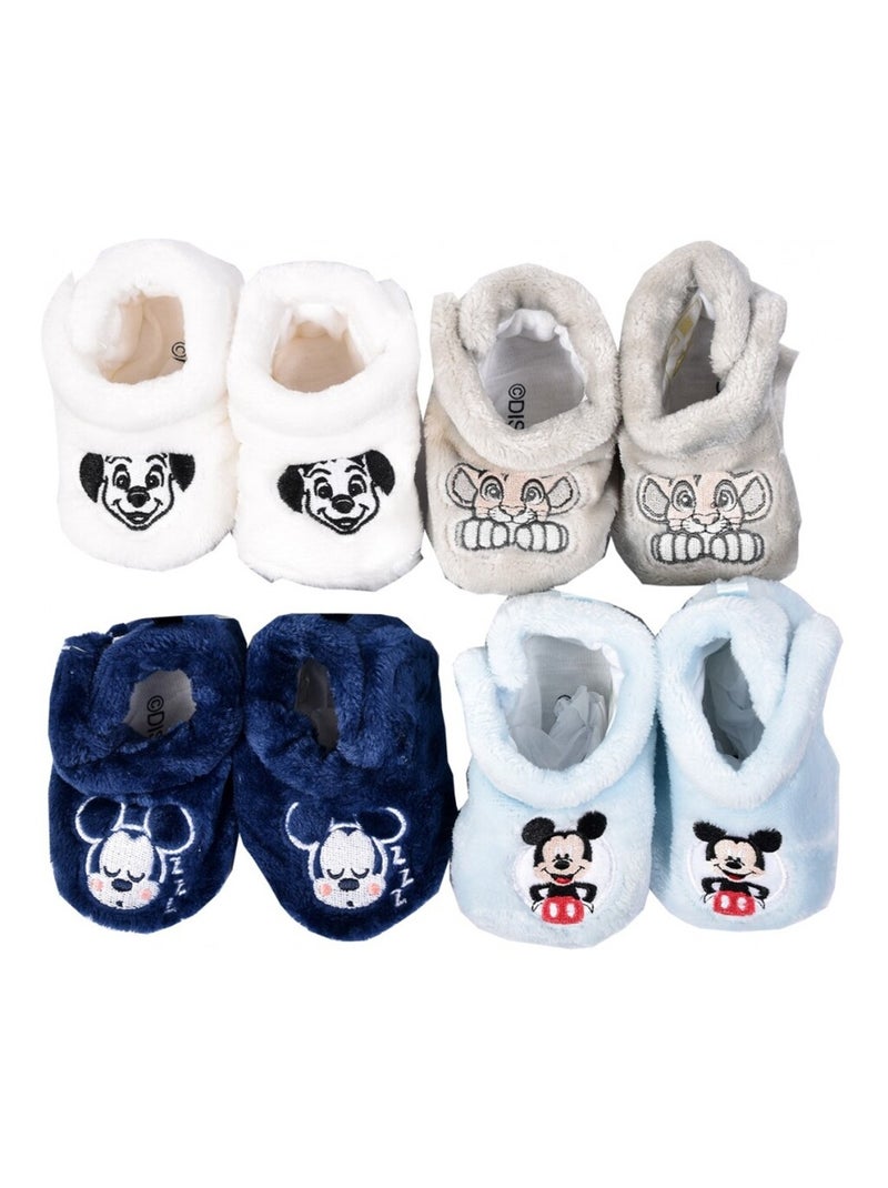 Scarpine neonato LICENZA Fantasia - Confezione da 4 Blu Grigio Bianco - Kiabi