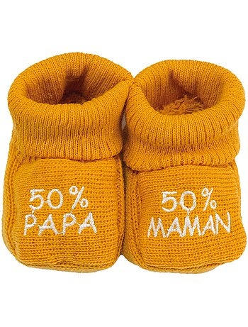 Scarpine per neonati - messaggio: 50% mamma 50% papà