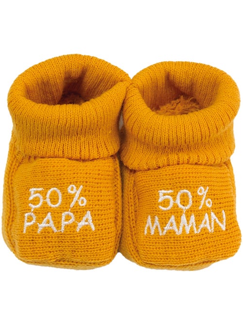 Scarpine per neonati - messaggio: 50% mamma 50% papà - Kiabi
