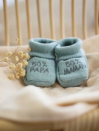 Scarpine per neonati - messaggio: 50% mamma 50% papà