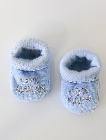 Scarpine per neonati - messaggio: 50% mamma 50% papà