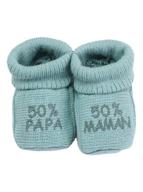 Scarpine per neonati - messaggio: 50% mamma 50% papà - Kiabi