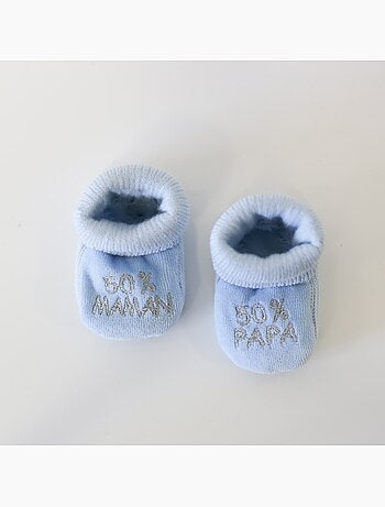 Scarpine per neonati - messaggio: 50% mamma 50% papà