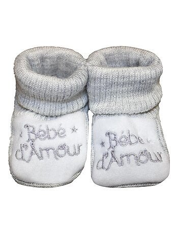 Scarpine per neonati "Bébé d'Amour" di LES CHATOUNETS