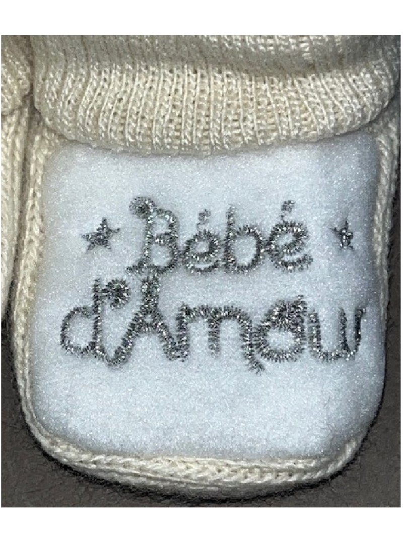 Scarpine per neonati "Bébé d'Amour" di LES CHATOUNETS Rosa antico - Kiabi