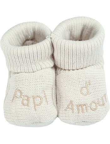 Scarpine per neonati con ricamo >