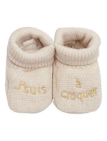 Scarpine per neonati con ricamo