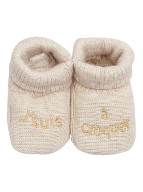 Scarpine per neonati con ricamo - Kiabi