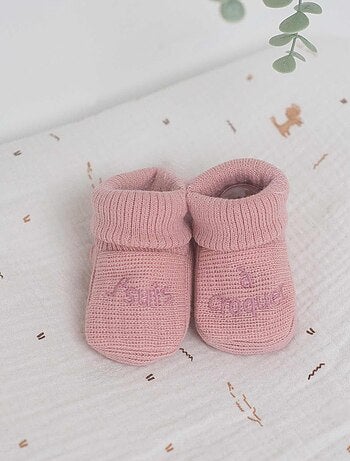 Scarpine per neonati con ricamo