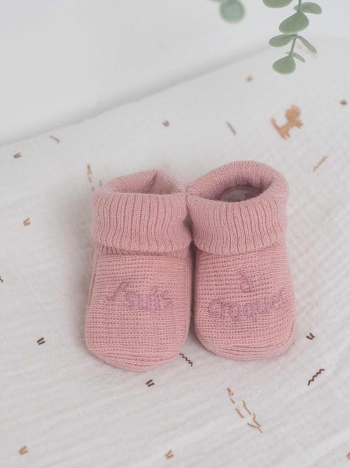 Scarpine per neonati con ricamo - Kiabi